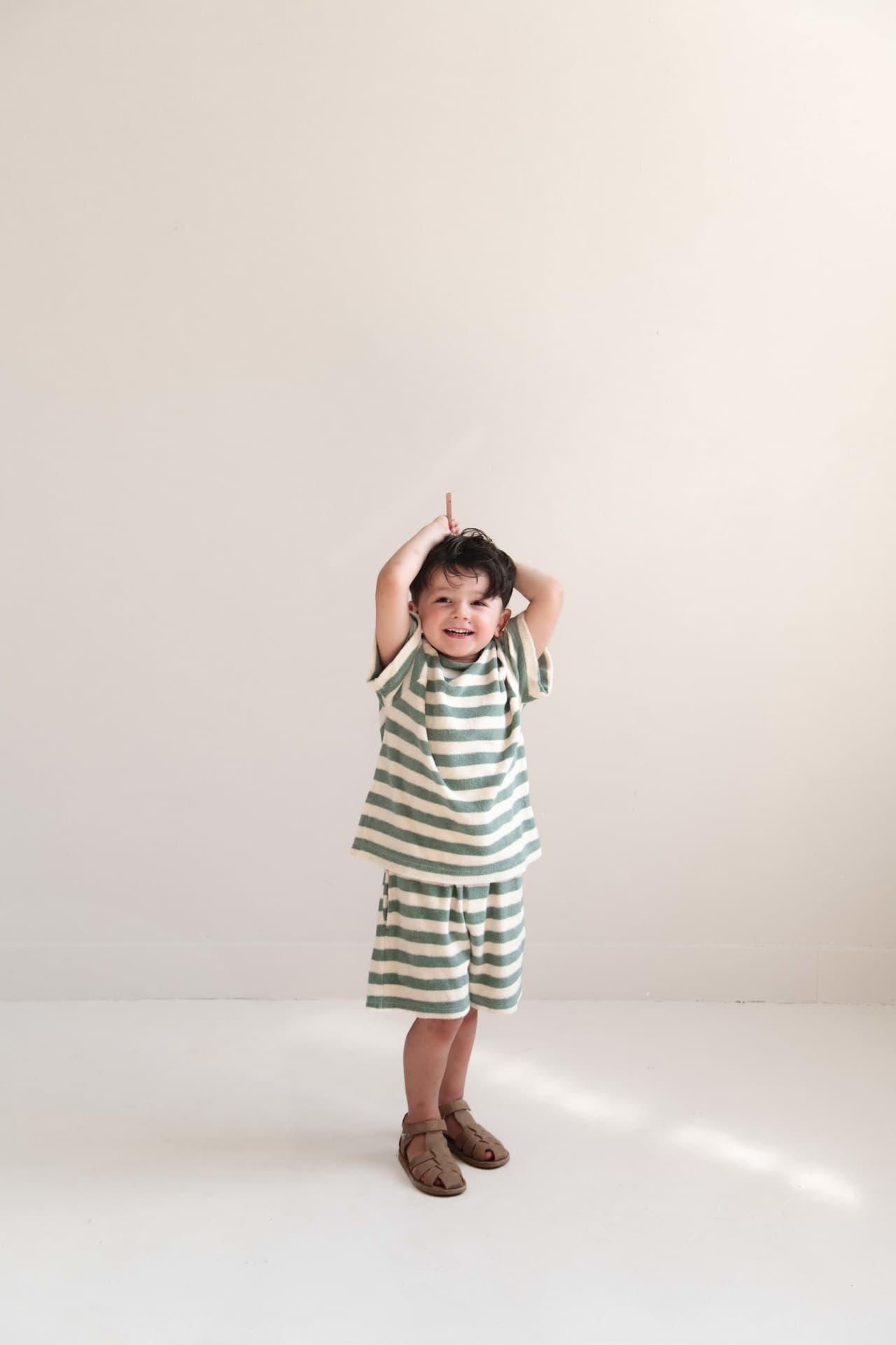 1233-water-blue-off-white-stripe - Image 1