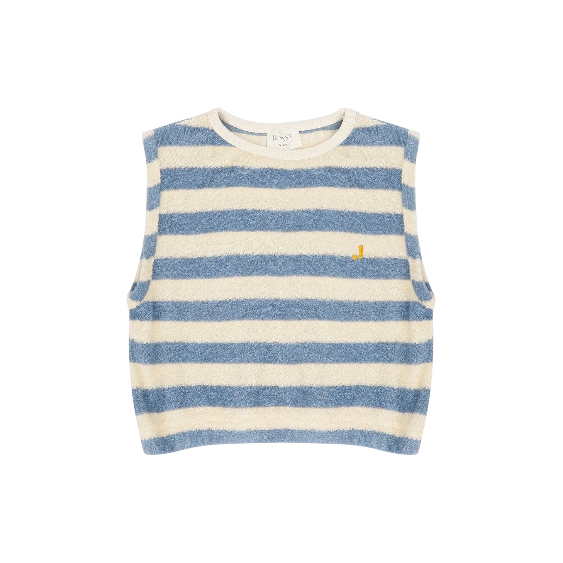 1231-water-blue-off-white-stripe - Image 1