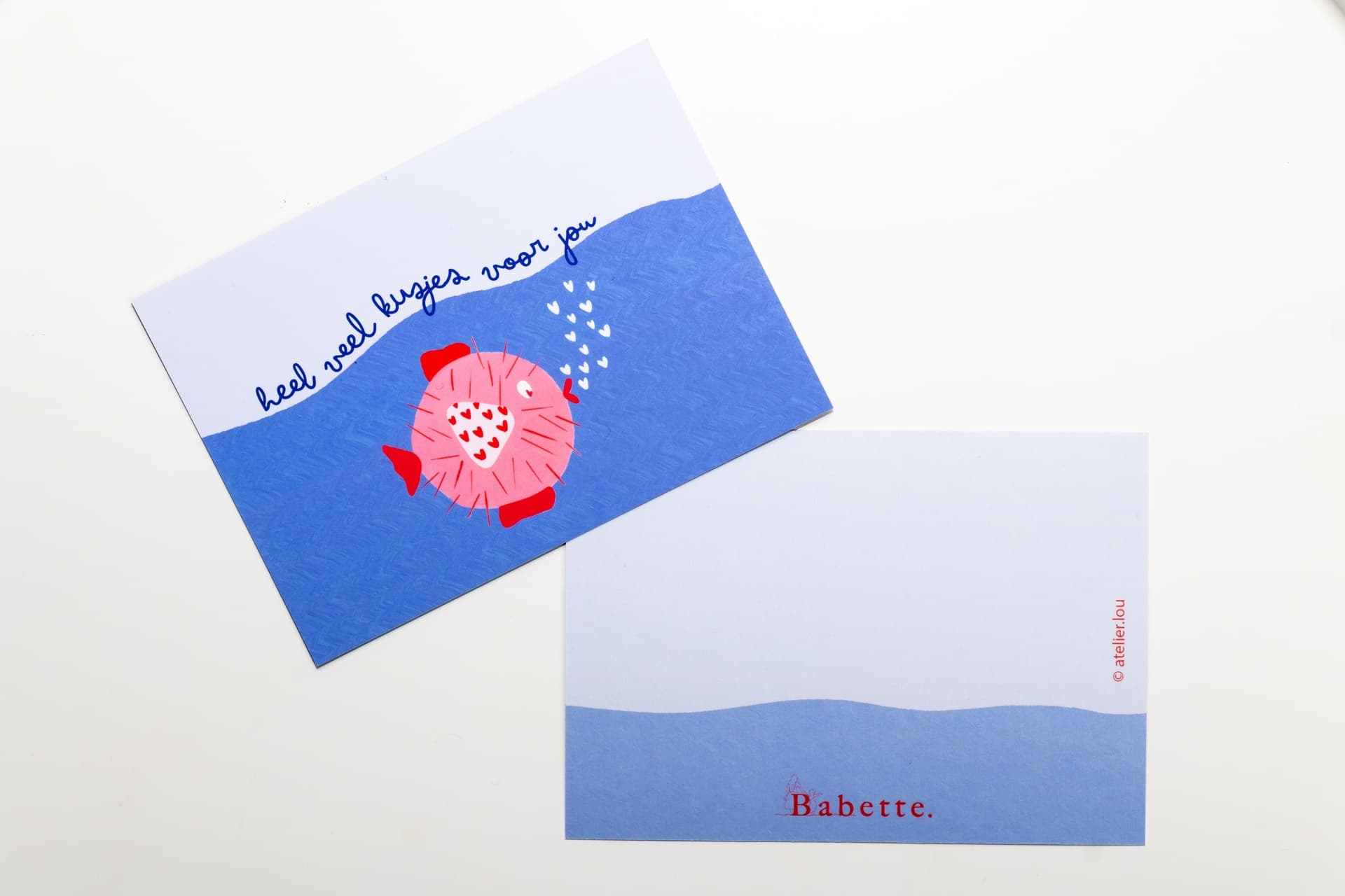 Atelier Lou - Wenskaart Kogelvis