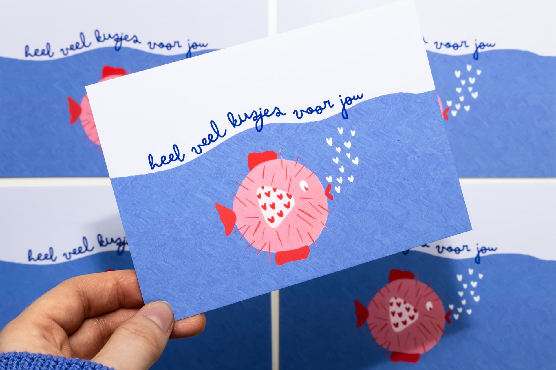 Atelier Lou - Wenskaart Kogelvis