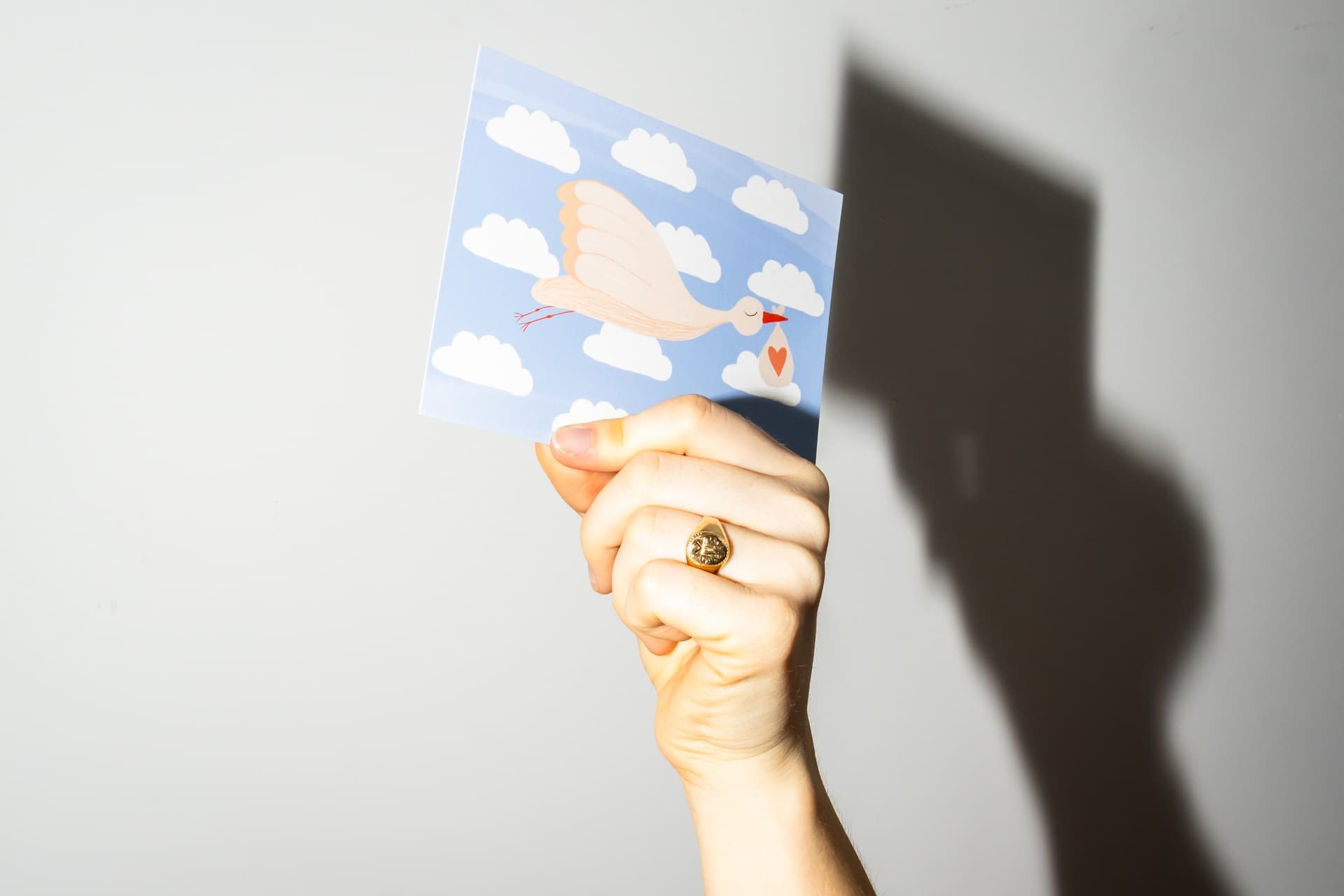 Atelier Lou - Wenskaart Ooievaar