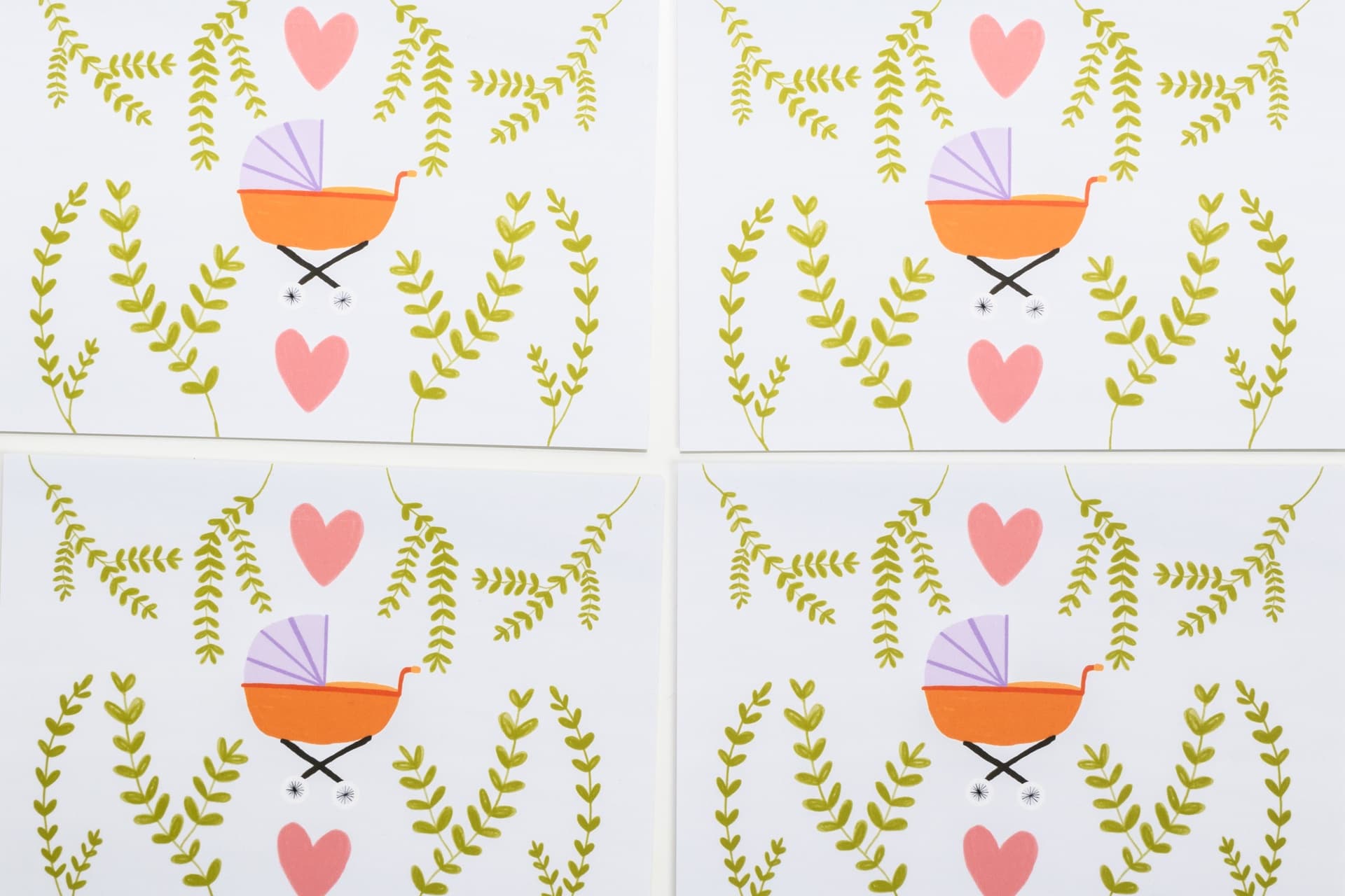 Atelier Lou - Wenskaart Wieg