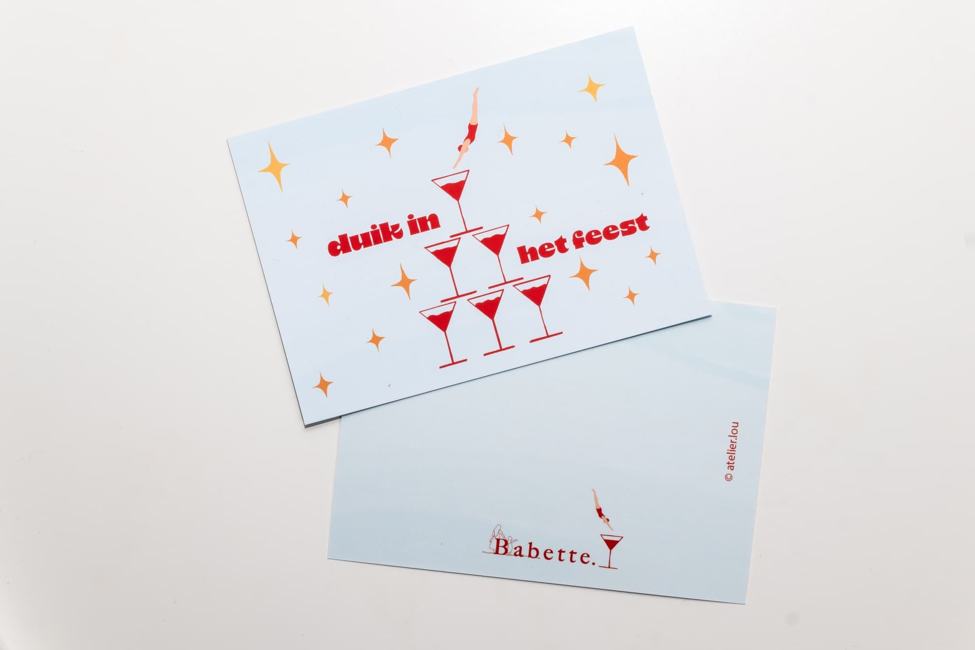 Atelier Lou - Wenskaart Duiker