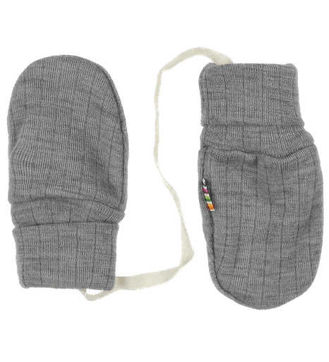Joha - Mittens without thumb - Grey - 0-3M