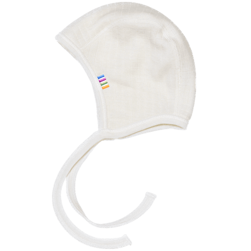 Joha - Mutsje 'Helmet' - Nature - Merinowool + Silk