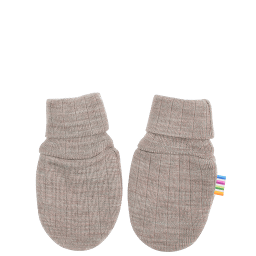 Joha - Mittens without thumb - Sesame Melange - 0-3M 
