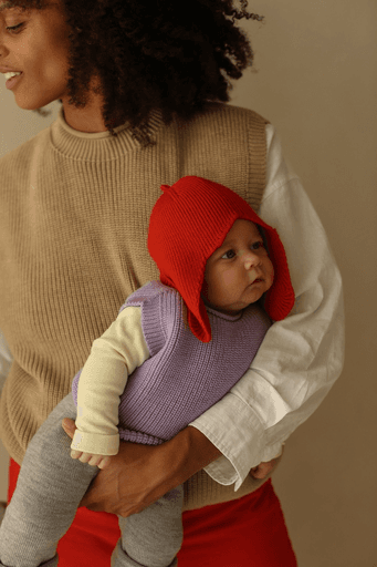 Hvid earflap hat Irma