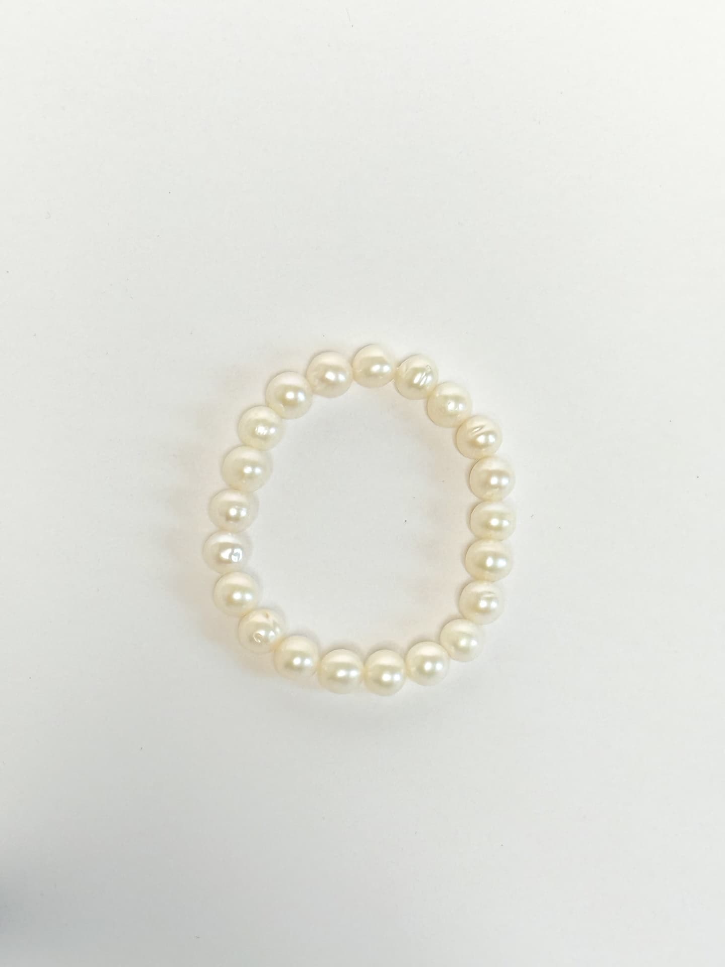 Armband Zoetwaterparel Rond