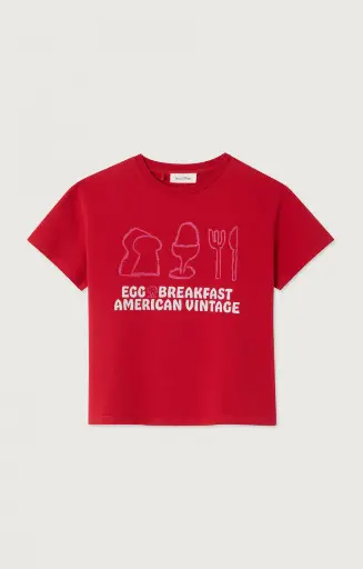American Vintage - Fizvalley T-Shirt Groseille Vintage
