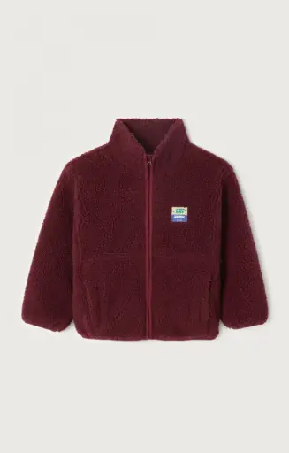 American Vintage - Hoktown Vest met  lange mouwen in Bordeaux Chine