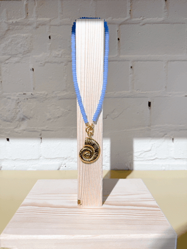 Kimchi - Ketting schelp lichtblauw