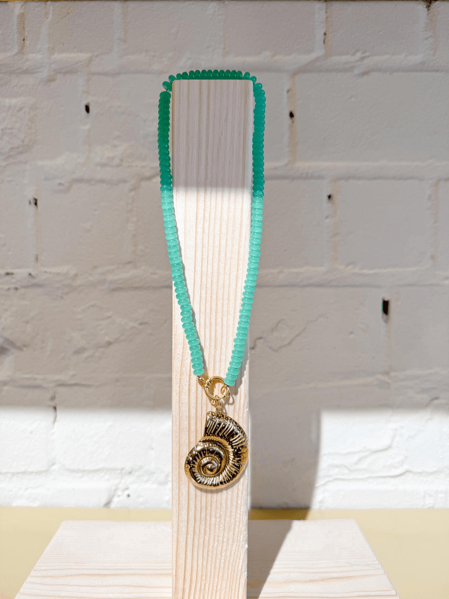 Kimchi - Ketting schelp lichtgroen