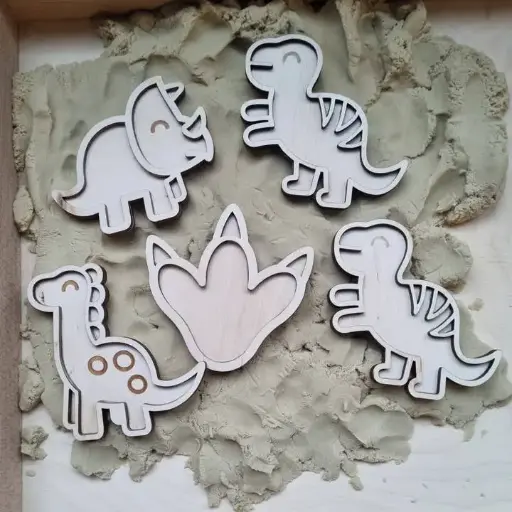 Kiddi - Mini vulvormen set dino