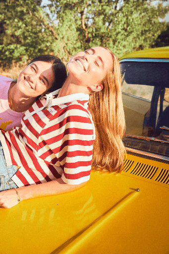 Indee - Visible polo t shirt rooibos red