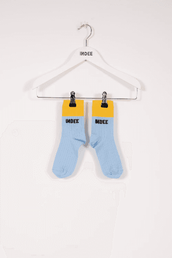 Indee - Various socks with logo sky blue