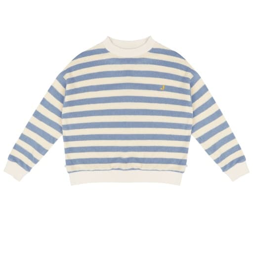 Jenest - Kay sweater - Water blue off white stripe