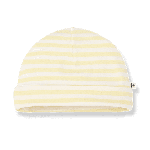 1+ in the family - Beanie - Pastel-yellow