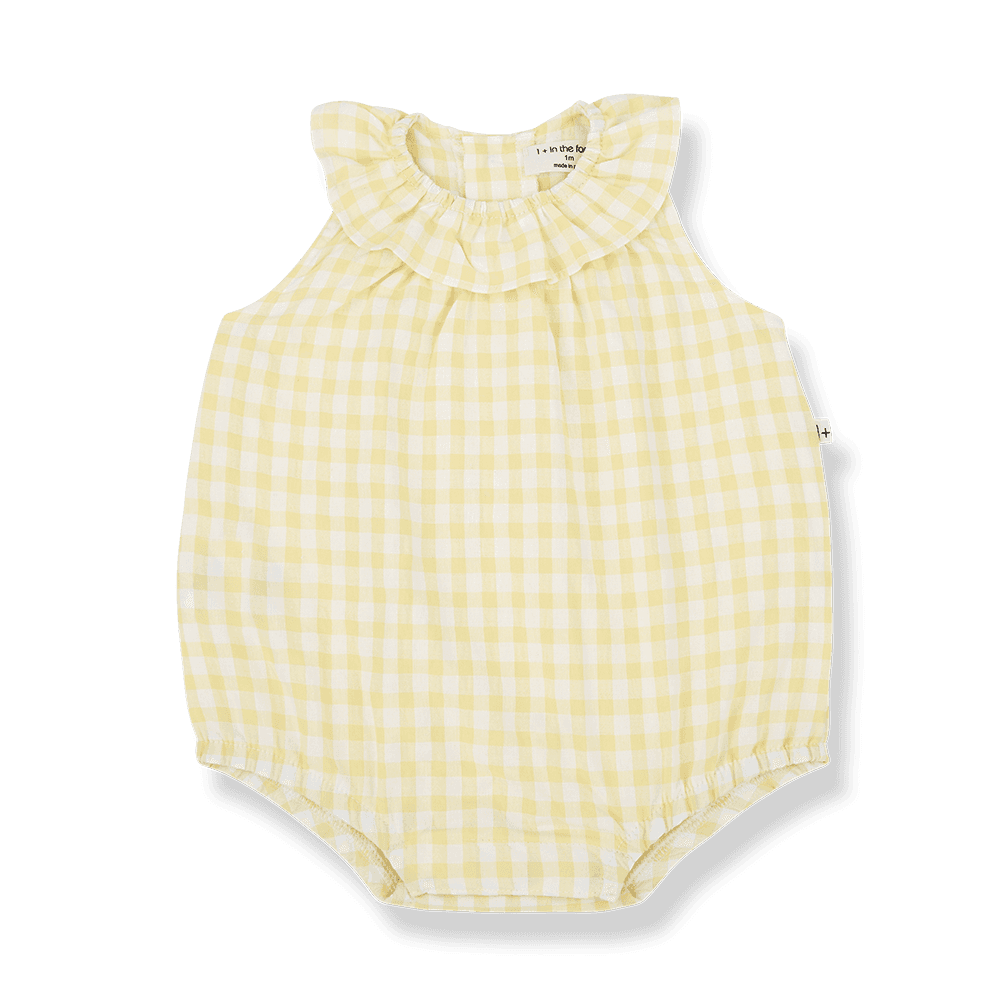 1+ in the family - Romper - Pastel-yellow