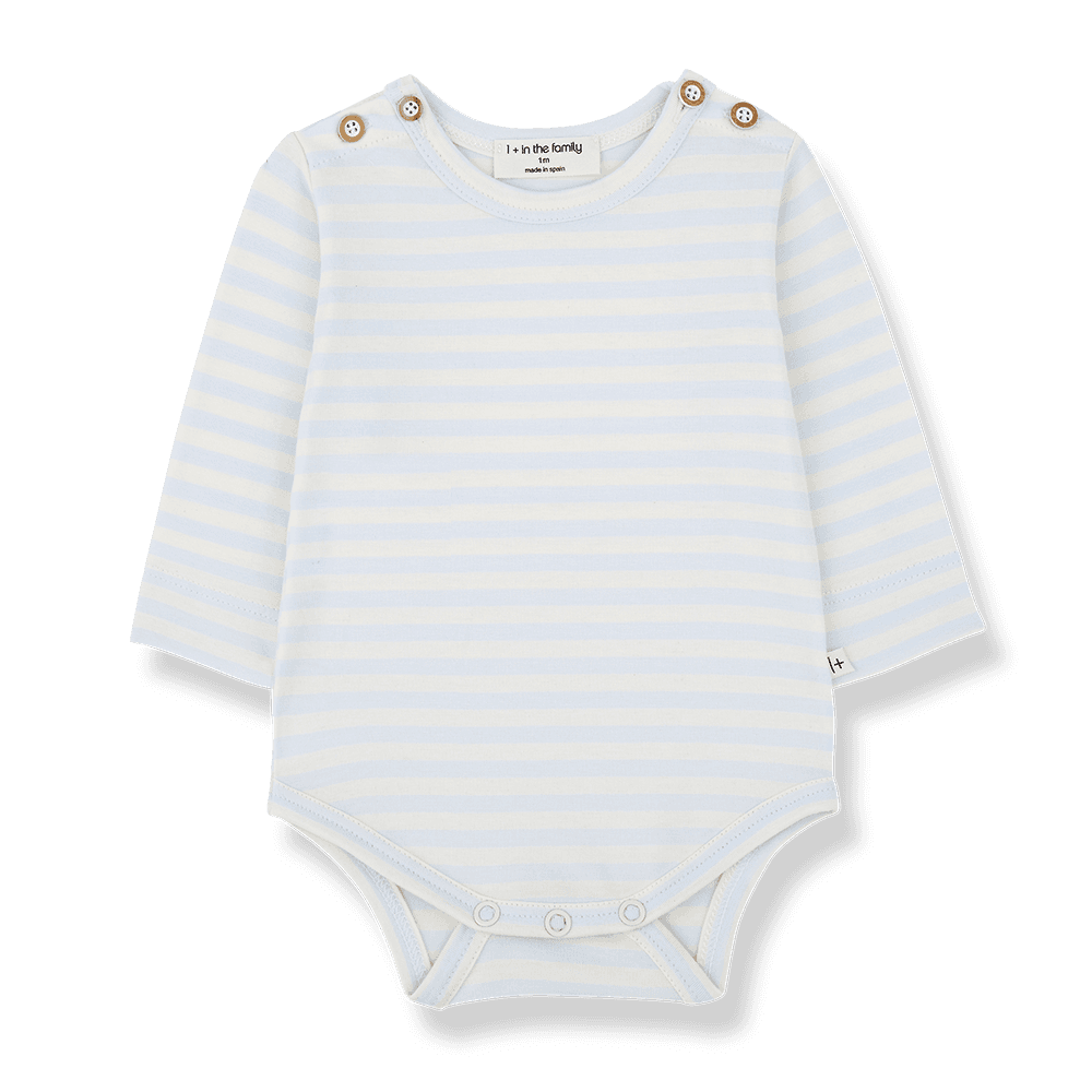 1+ in the family - L.sleeve body - Misty-blue