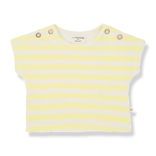 1+ in the family - S.sleeve t-shirt - Pastel-yellow