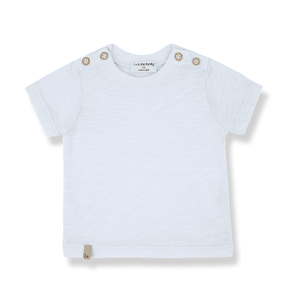 1+ in the family - S.sleeve t-shirt - Misty-blue