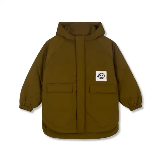 Wynken - padded bon bon jacket - olive