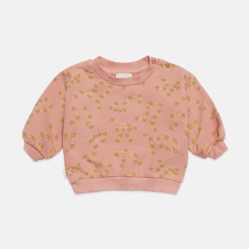 Weekend House Kids - Constellation baby sweatshirt - Soft peach