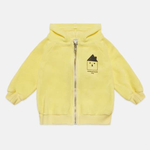 Weekend House Kids - Swan baby hoodie - Soft yellow