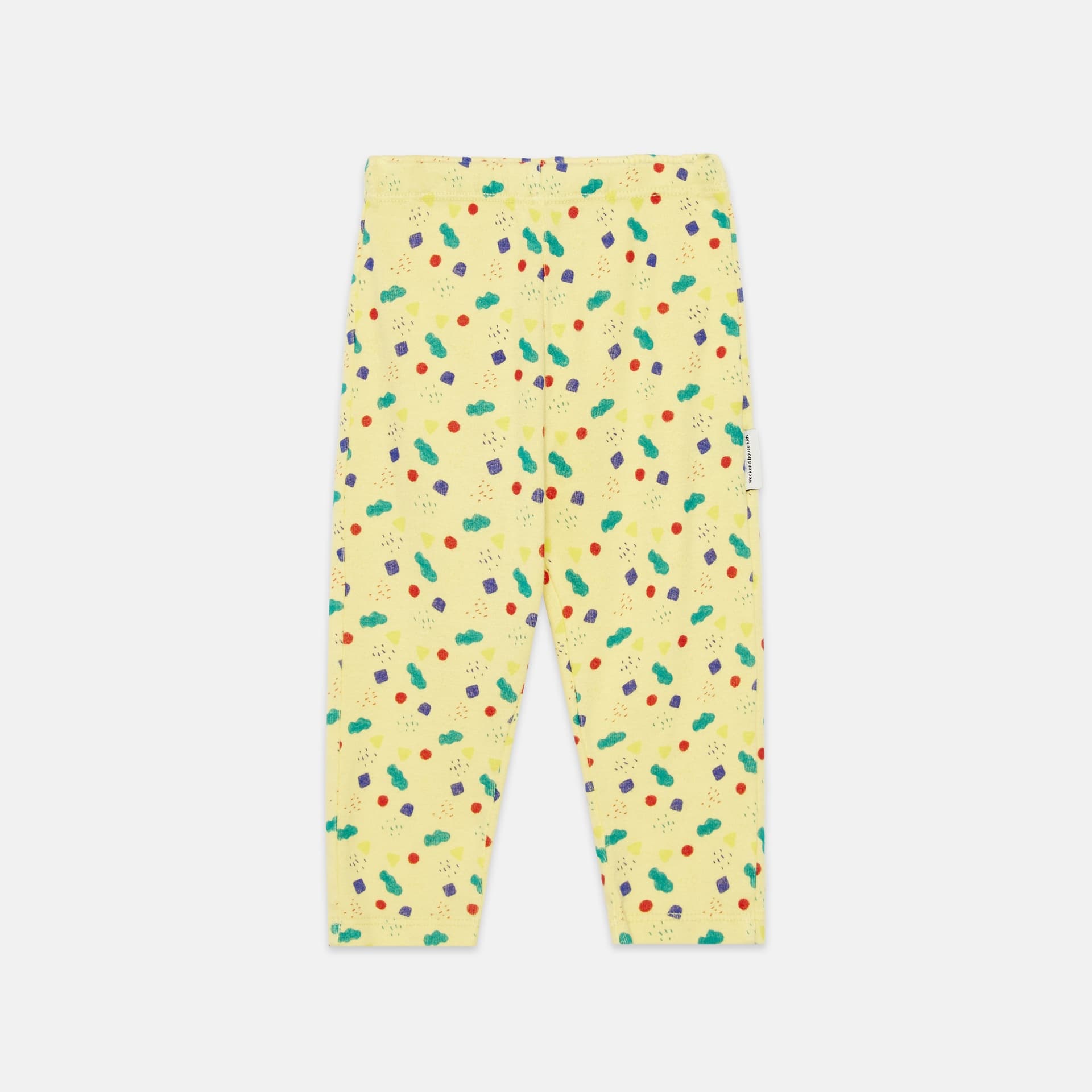 Weekend House Kids - Arty shapes baby legging - Soft yellow