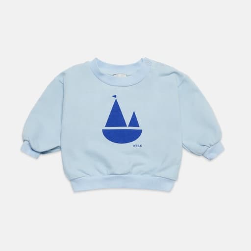 Weekend House Kids - Boat baby sweatshirt - Celeste