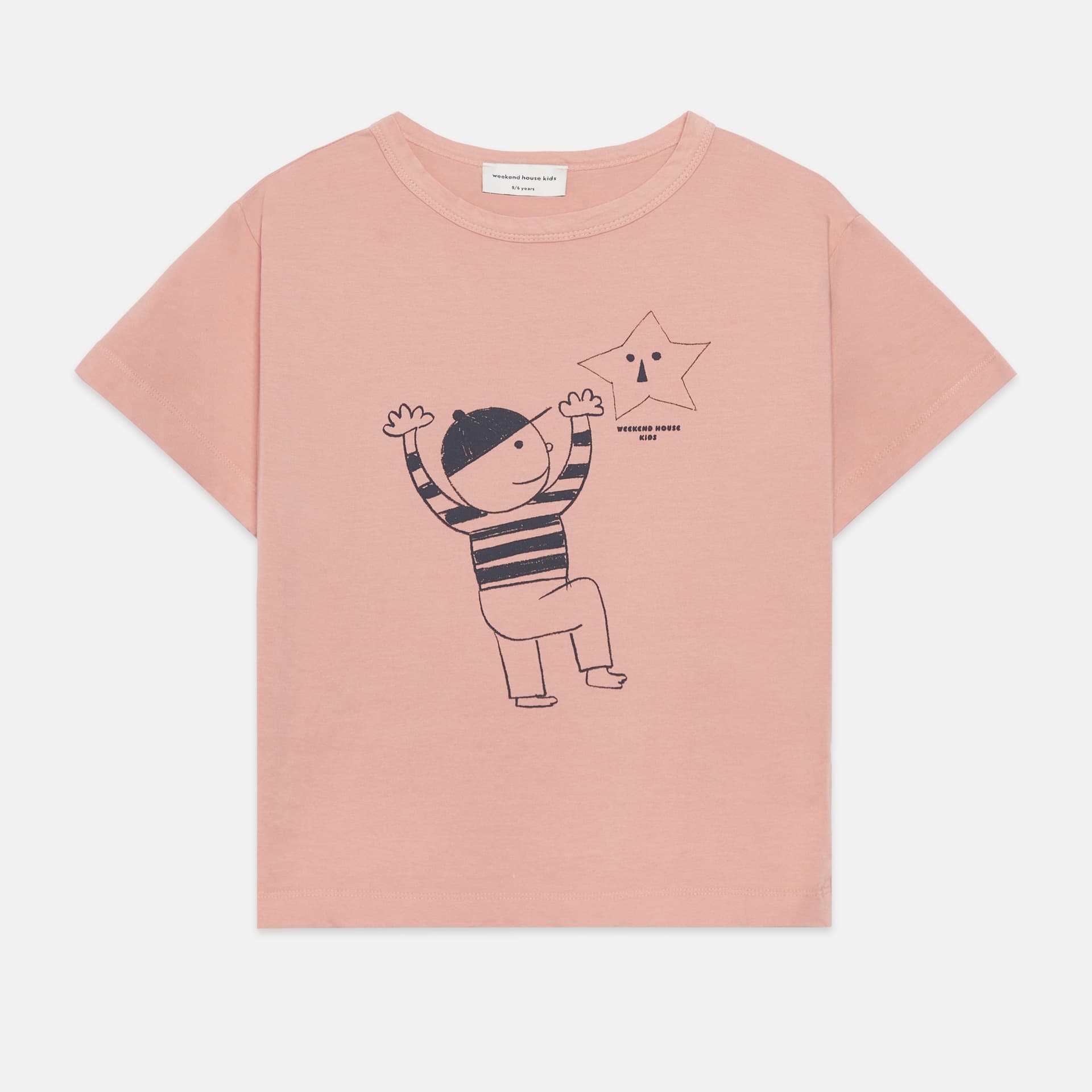 Weekend House Kids - Star kid t-shirt - Soft peach