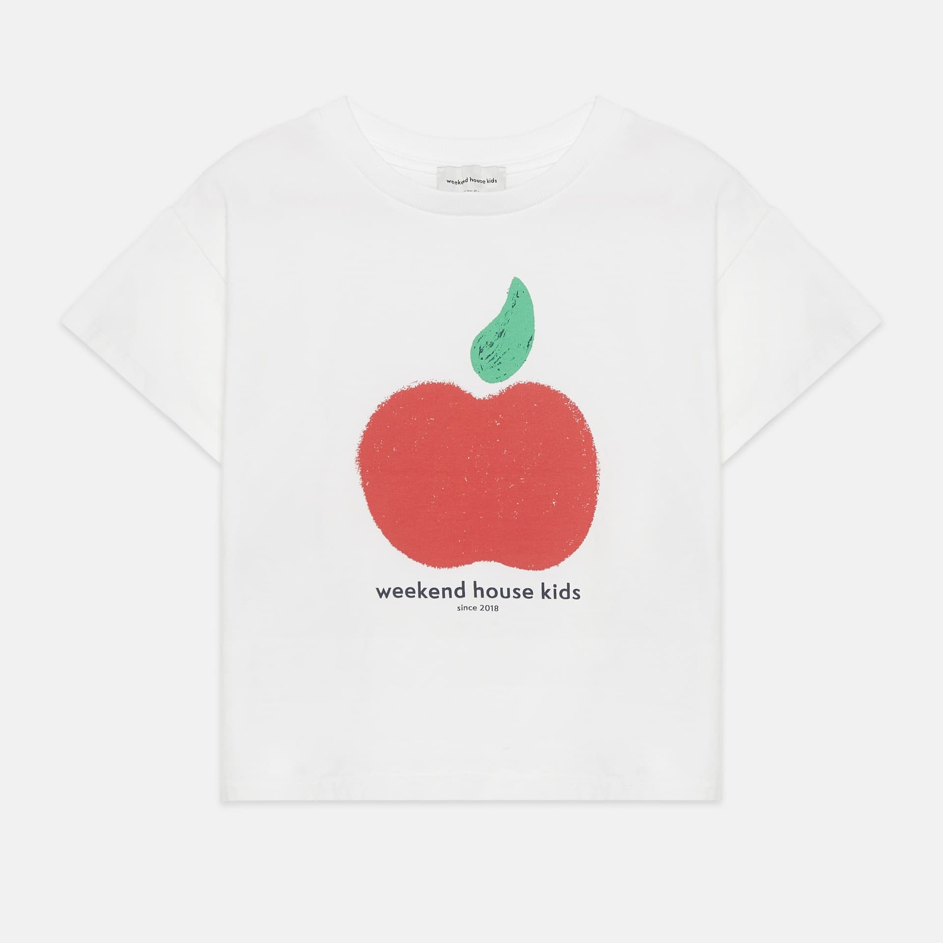 Weekend House Kids - Apple shape t-shirt - White