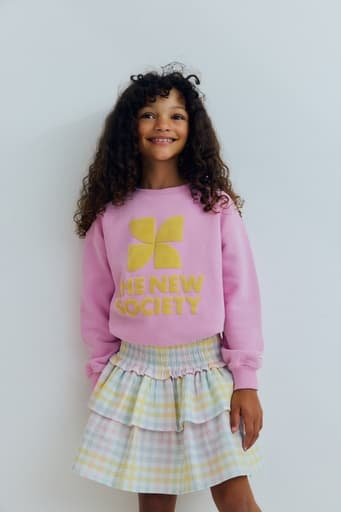 The New Society - Tns logo sweatshirt - Pink lavander