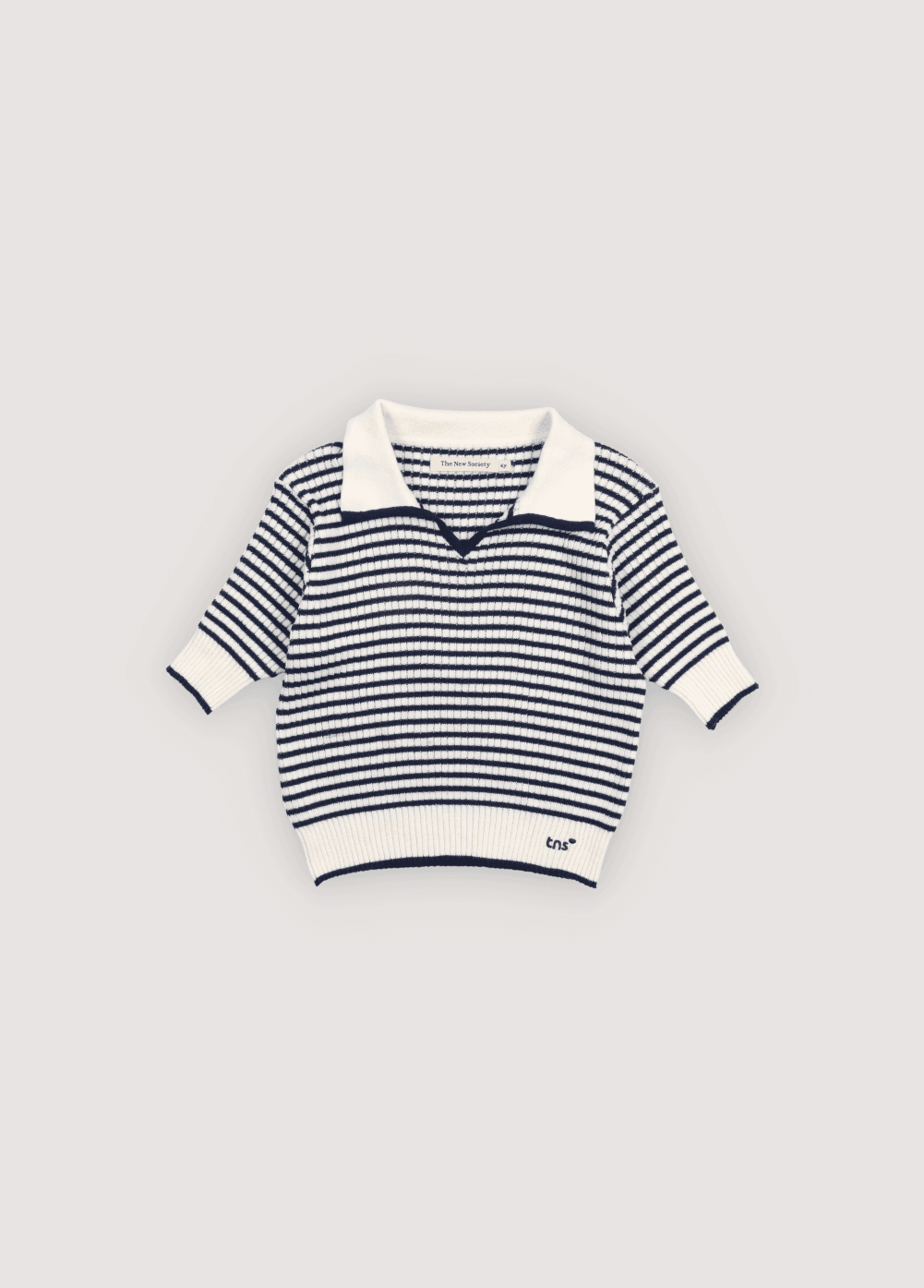 The New Society - Azalea polo knit - Summer midnight