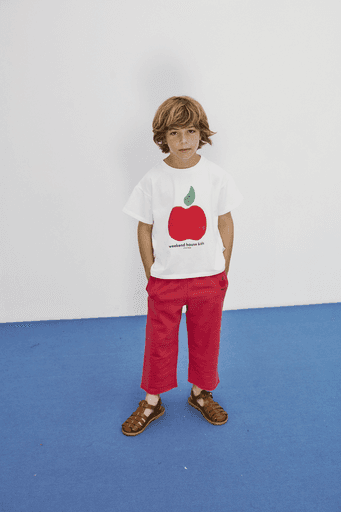Weekend House Kids - Apple straight sweatpants - Red