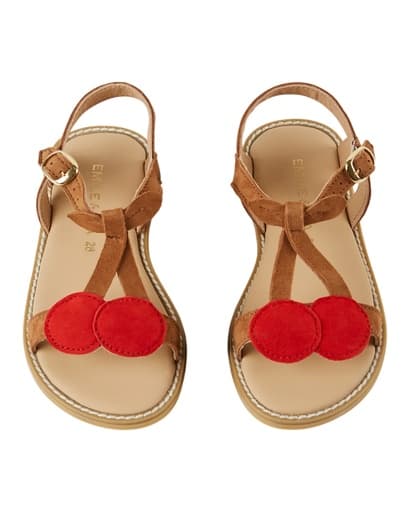 Emile & Ida - Sandales cerises - Rouge camel (adcherry)