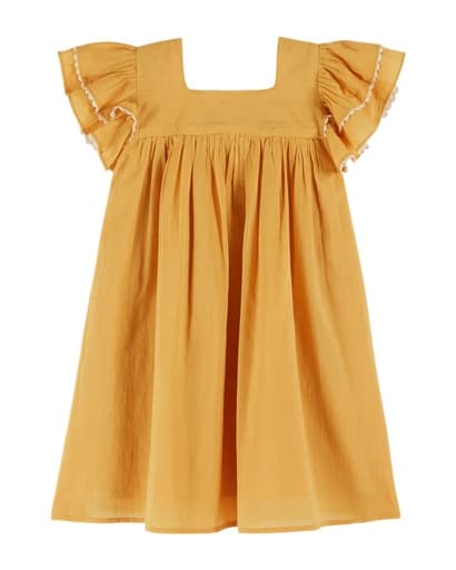 Emile & Ida - Robe voile de coton - Tournesol (ad020)