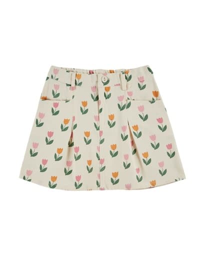 Emile & Ida - Jupe imprimee all over - Tulipe (ad187)