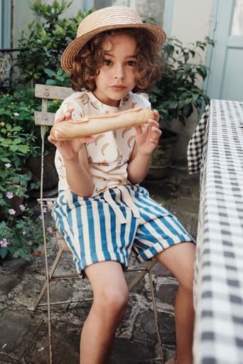 Emile & Ida - Short eponge raye - Rayure mer (ad113a)