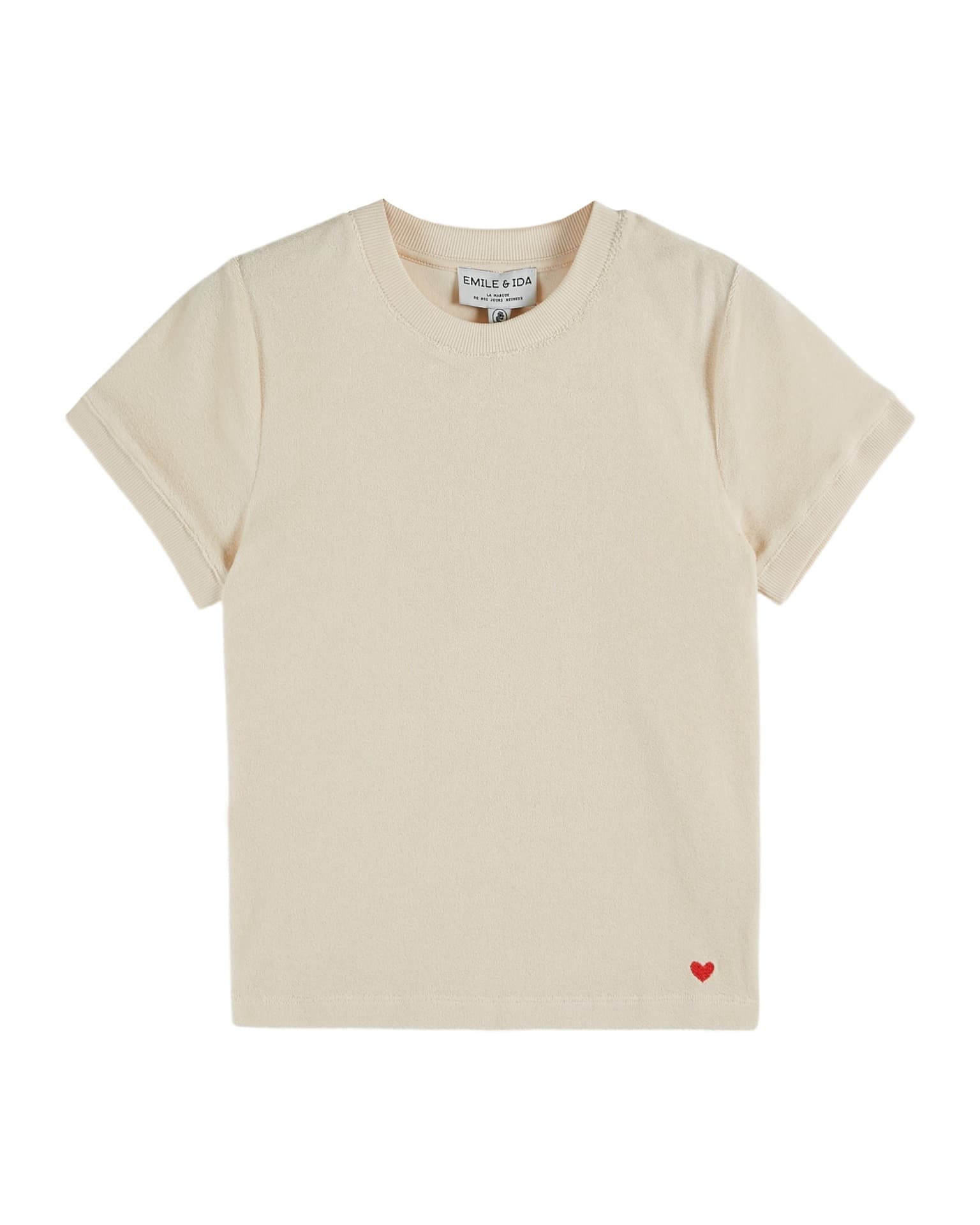 Emile & Ida - Tshirt cintre uni eponge - Creme (ida-dewey)