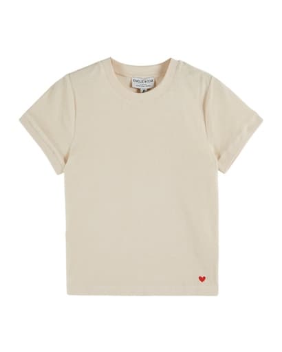 Emile & Ida - Tshirt cintre uni eponge - Creme (ida-dewey)