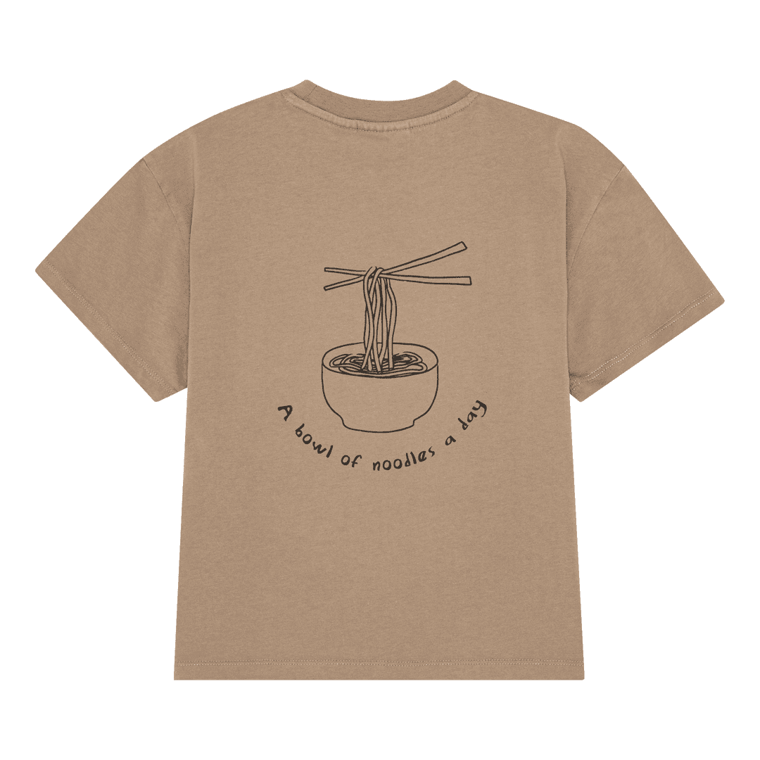 Brunobruno - Nanna t-shirt - walnut noodles