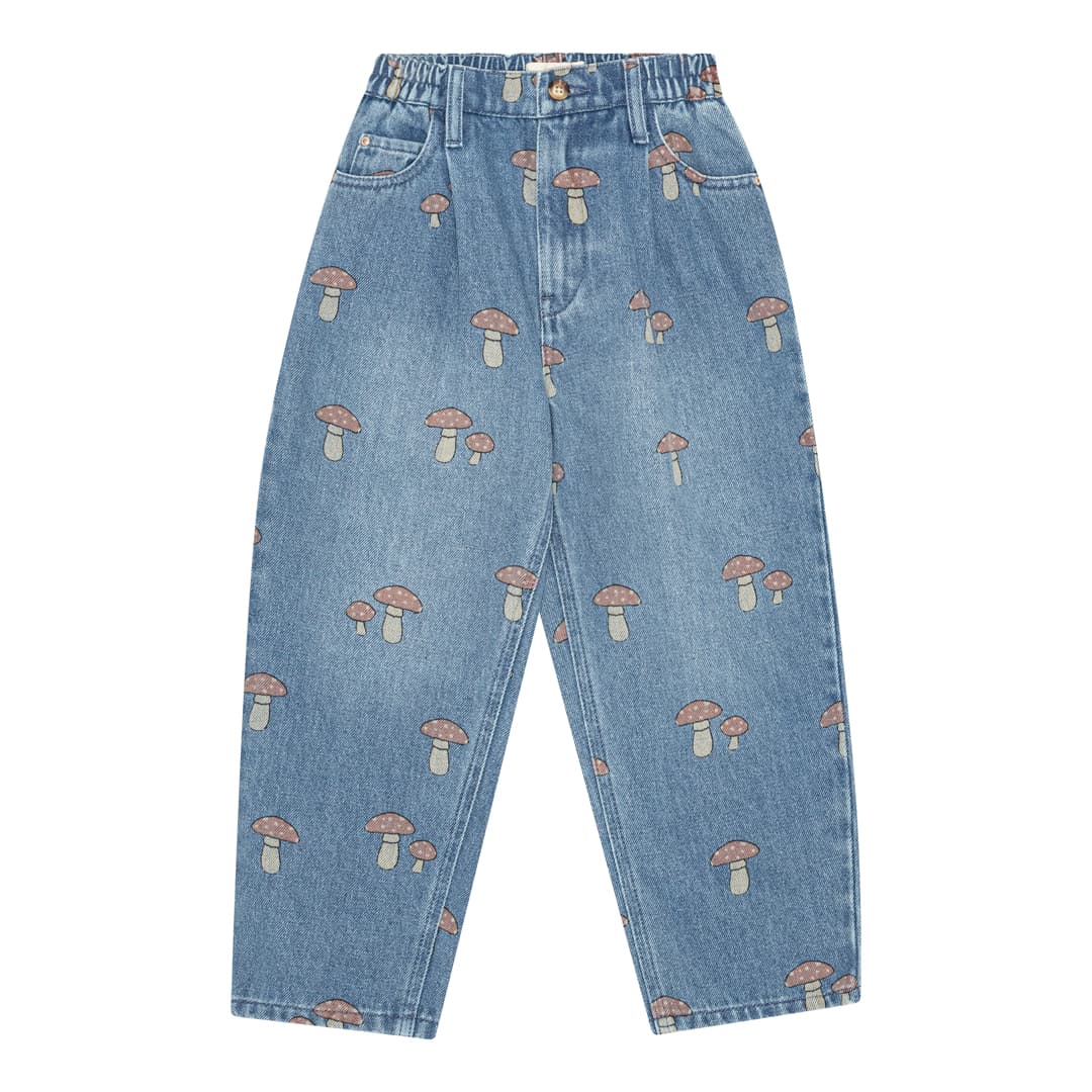 Brunobruno - Dorethy aop jeans - mid blue denim aop