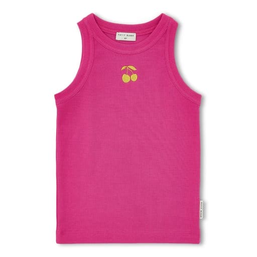 Petit Blush - Rib singlet - Rose violet