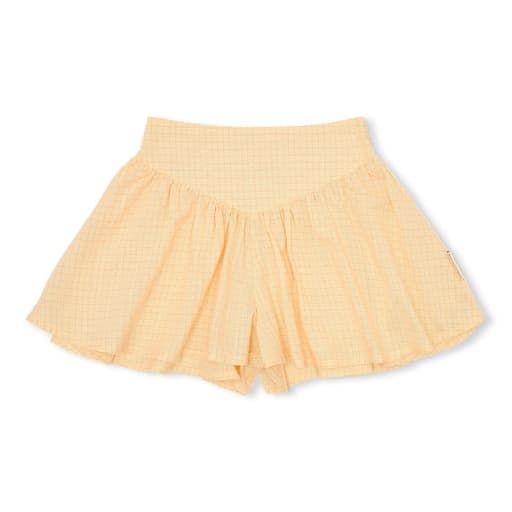 Petit Blush - Romantic short - Check butter yellow