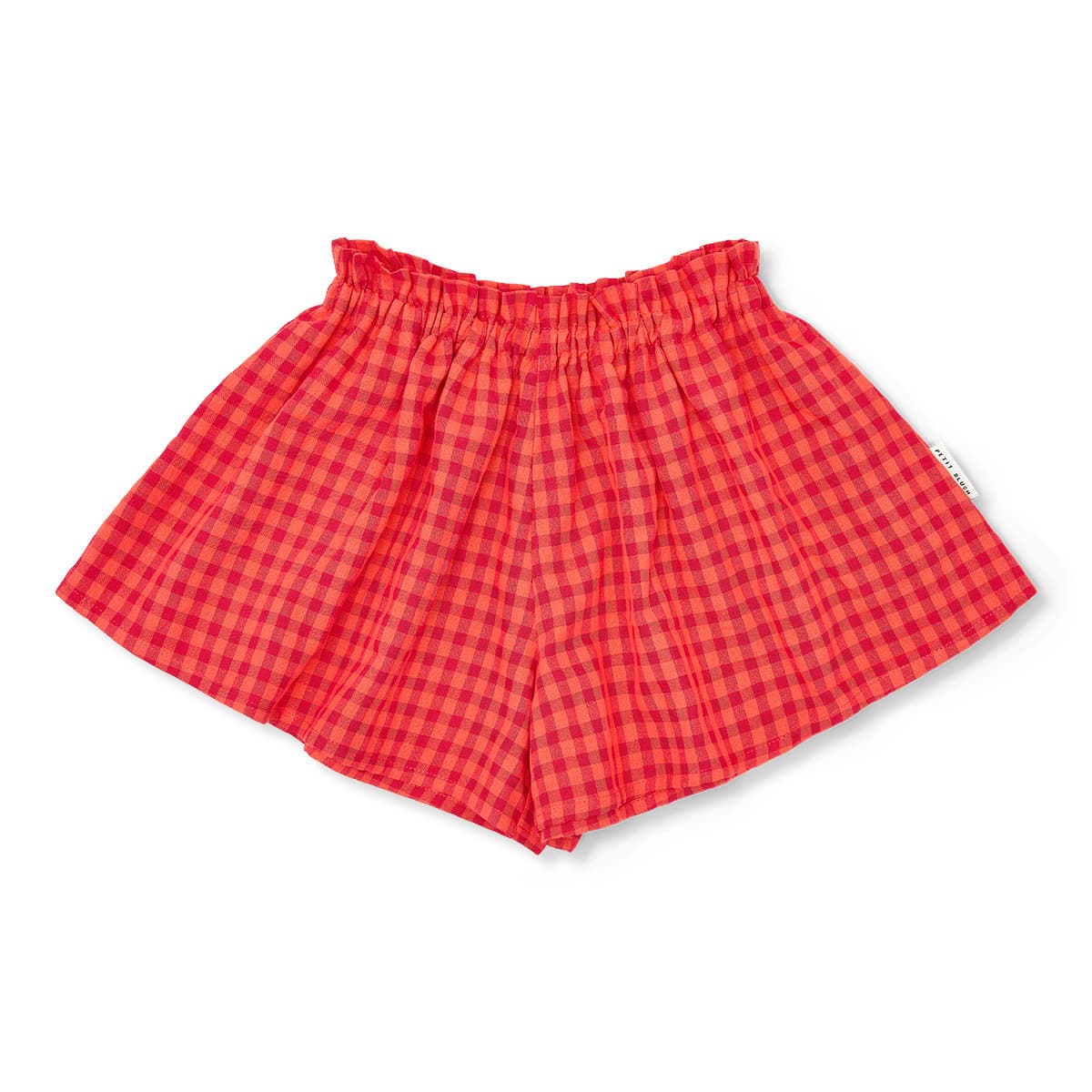 Petit Blush - Ruffle short - Check red