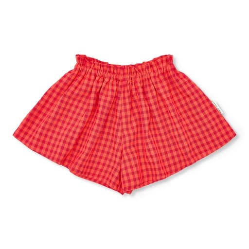 Petit Blush - Ruffle short - Check red