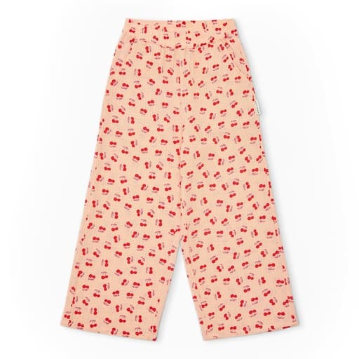 Petit Blush - Wide leg pants - Cherry aop