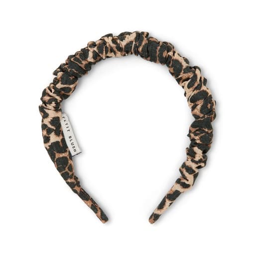 Petit Blush - Smocked headband - Leopard aop
