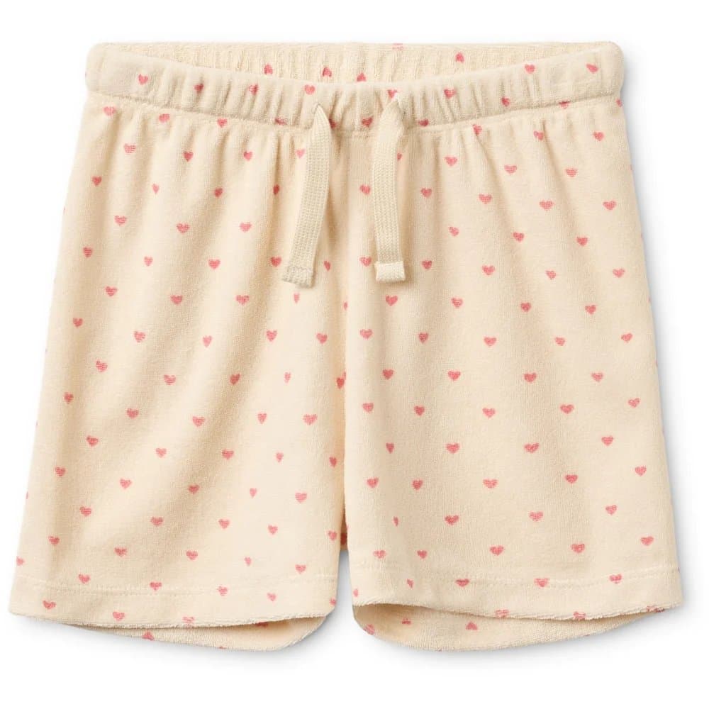 Flöss - Nohr shorts - Cream-pink heart